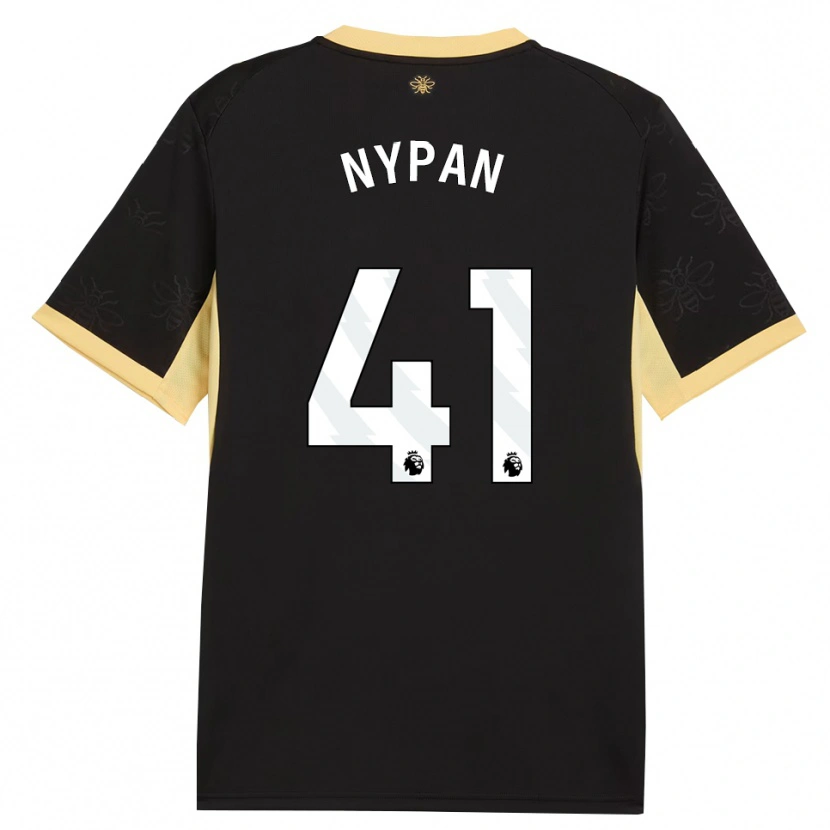 Danxen Mænd Sverre Nypan #41 Sort Gul Udebane Spillertrøjer 2026/27 Trøje T-Shirt