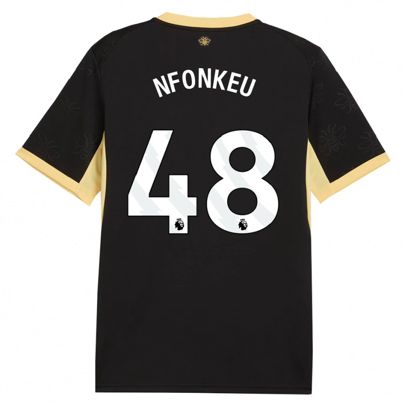 Danxen Mænd Brooklyn Nfonkeu #48 Sort Gul Udebane Spillertrøjer 2026/27 Trøje T-Shirt