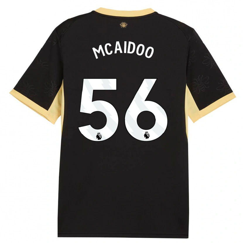 Danxen Mænd Ryan Mcaidoo #56 Sort Gul Udebane Spillertrøjer 2026/27 Trøje T-Shirt