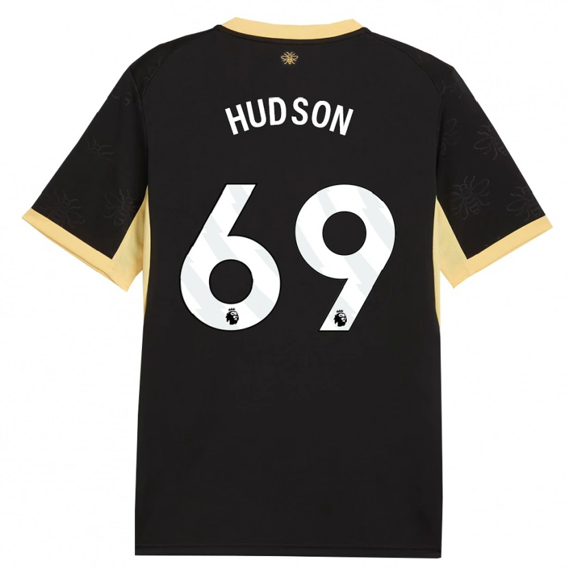 Danxen Mænd Max Hudson #69 Sort Gul Udebane Spillertrøjer 2026/27 Trøje T-Shirt