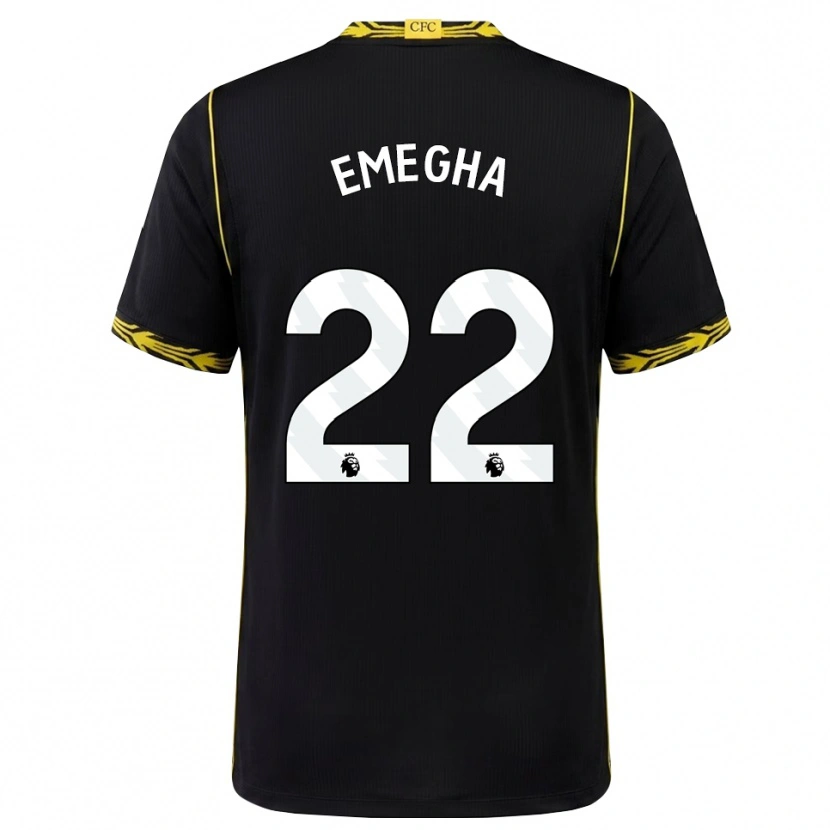Danxen Mænd Emmanuel Emegha #22 Sort Gul Udebane Spillertrøjer 2026/27 Trøje T-Shirt