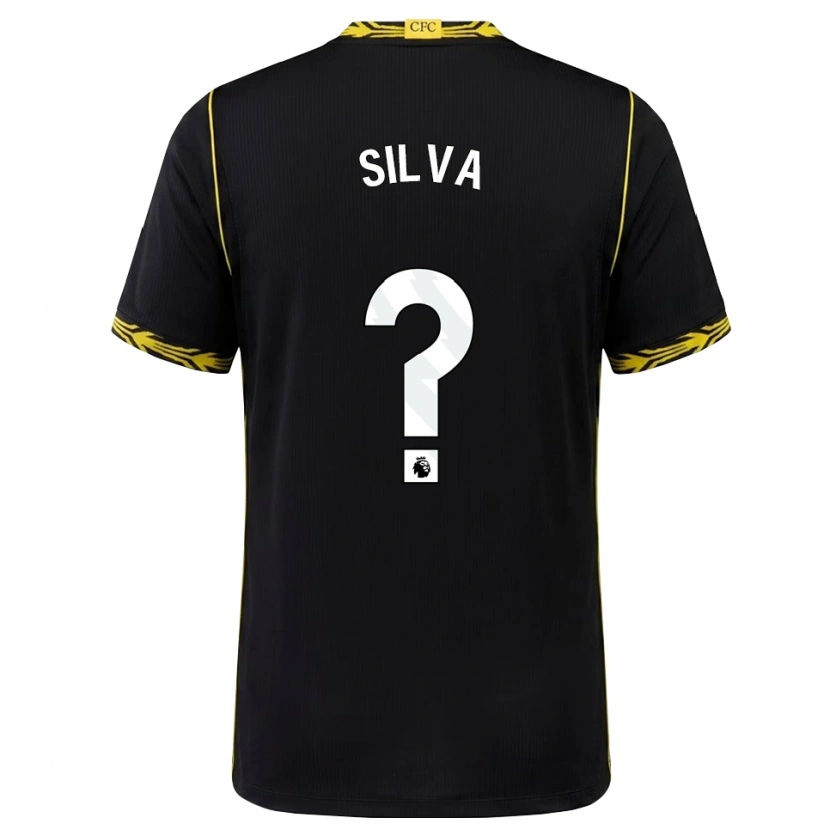 Danxen Mænd Iago Silva #0 Sort Gul Udebane Spillertrøjer 2026/27 Trøje T-Shirt