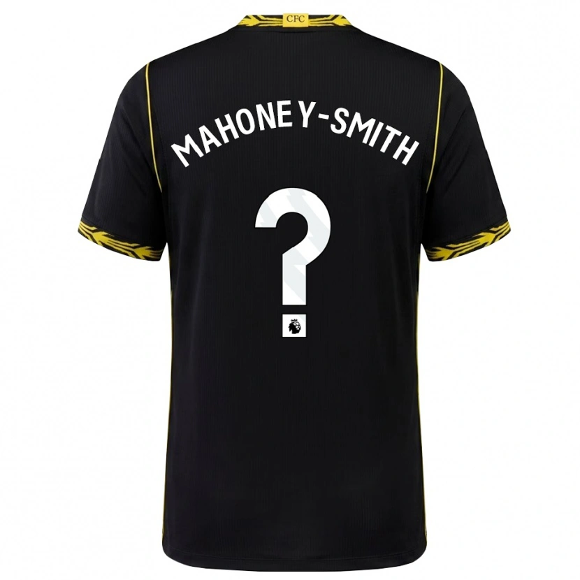 Danxen Mænd Eden Mahoney-Smith #0 Sort Gul Udebane Spillertrøjer 2026/27 Trøje T-Shirt