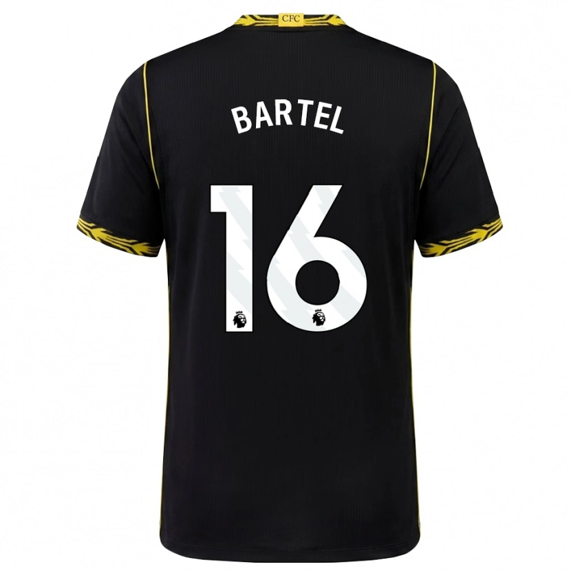 Danxen Mænd Júlia Bartel #16 Sort Gul Udebane Spillertrøjer 2026/27 Trøje T-Shirt