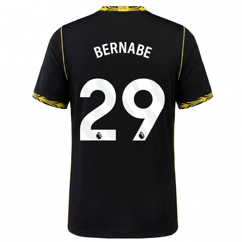 Danxen Mænd Alejandra Bernabé #29 Sort Gul Udebane Spillertrøjer 2026/27 Trøje T-Shirt