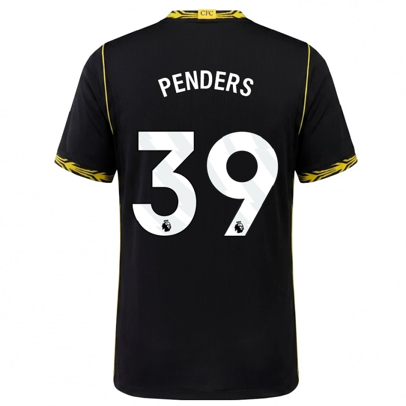 Danxen Mænd Mike Penders #39 Sort Gul Udebane Spillertrøjer 2026/27 Trøje T-Shirt