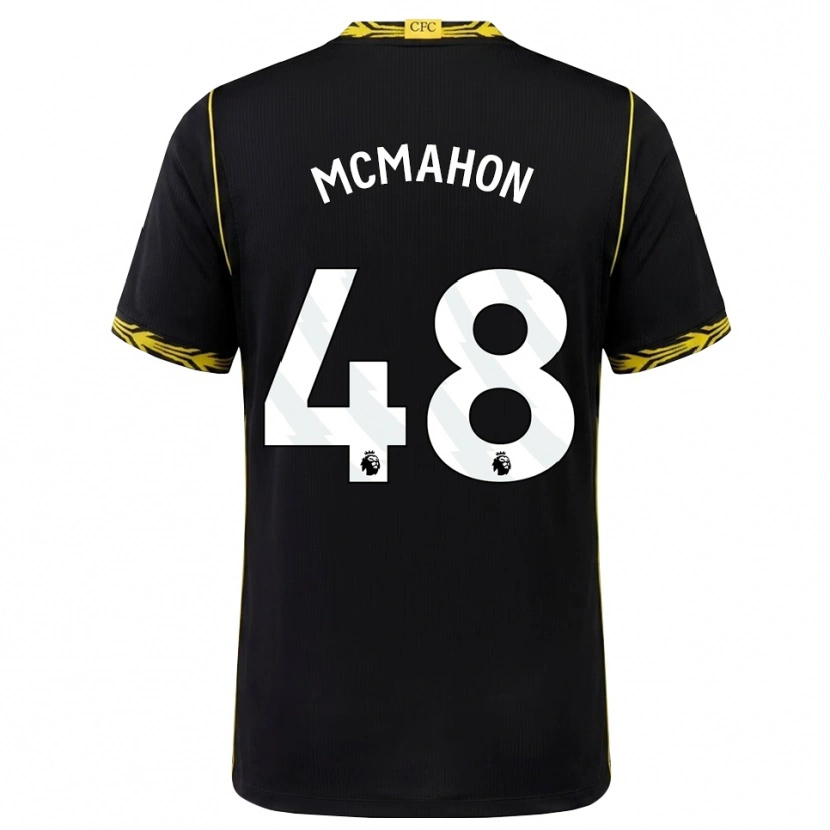 Danxen Mænd Harrison Mcmahon #48 Sort Gul Udebane Spillertrøjer 2026/27 Trøje T-Shirt