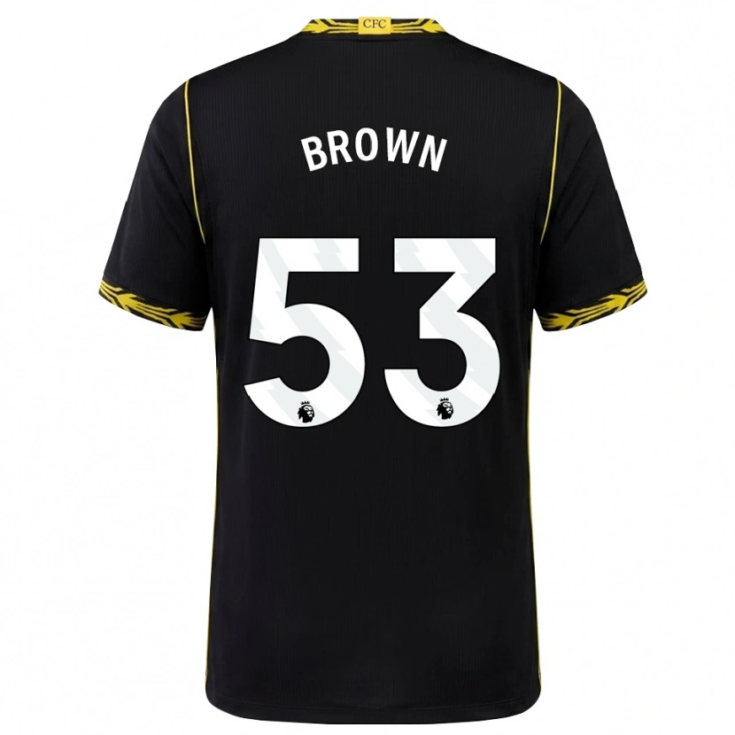Danxen Mænd Lola Brown #53 Sort Gul Udebane Spillertrøjer 2026/27 Trøje T-Shirt