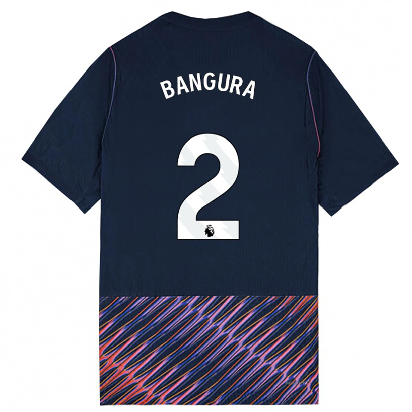 Danxen Mænd Samal Bangura #2 Kongeblå Hvid Udebane Spillertrøjer 2026/27 Trøje T-Shirt