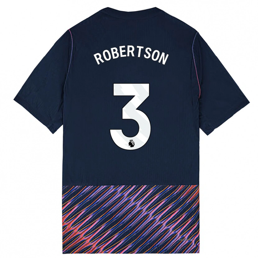 Danxen Mænd Andrew Robertson #3 Kongeblå Hvid Udebane Spillertrøjer 2026/27 Trøje T-Shirt
