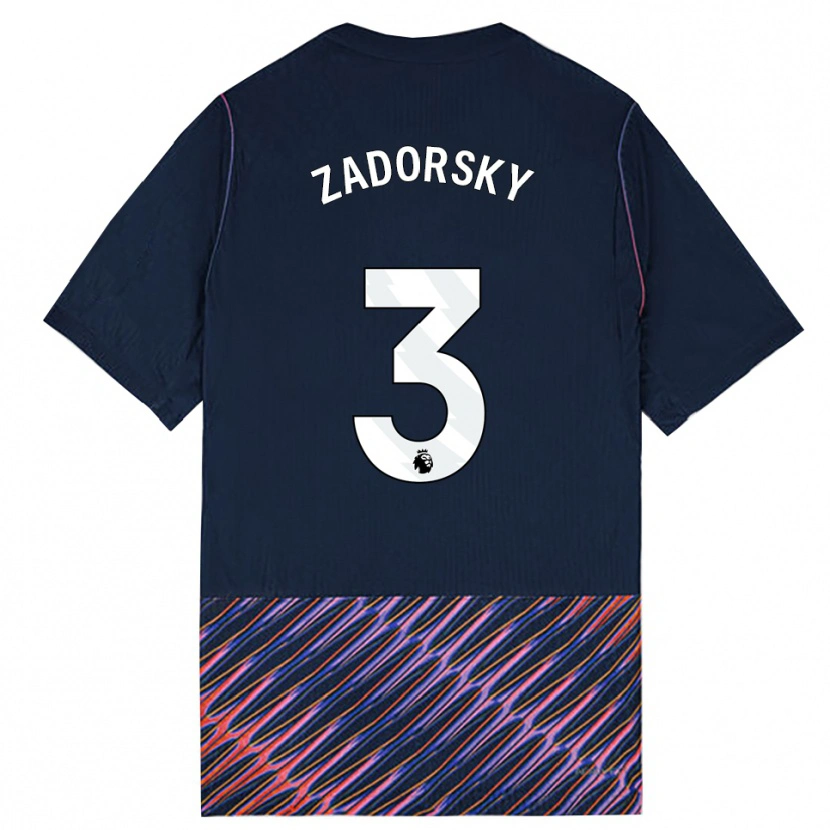 Danxen Mænd Shelina Zadorsky #3 Kongeblå Hvid Udebane Spillertrøjer 2026/27 Trøje T-Shirt