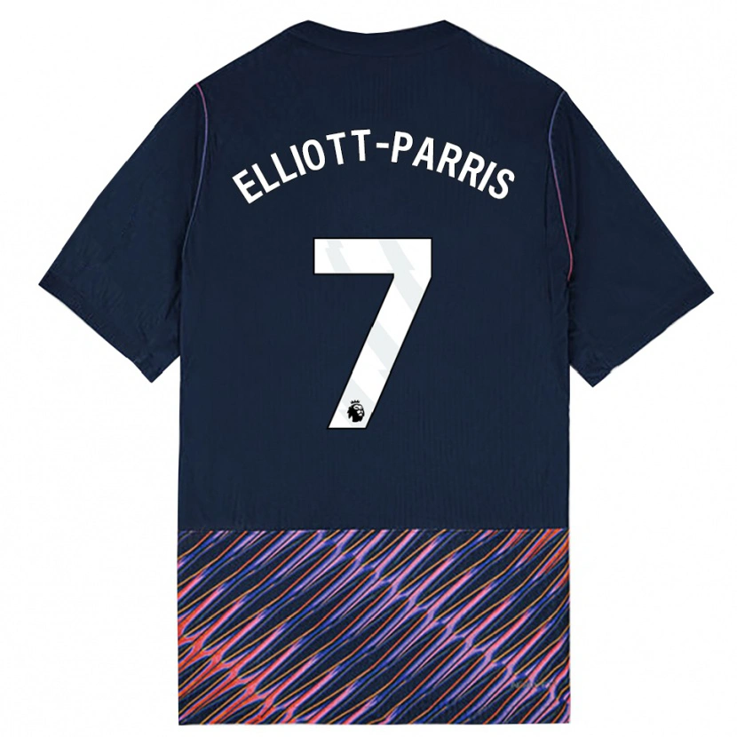 Danxen Mænd Reiss Elliott-Parris #7 Kongeblå Hvid Udebane Spillertrøjer 2026/27 Trøje T-Shirt