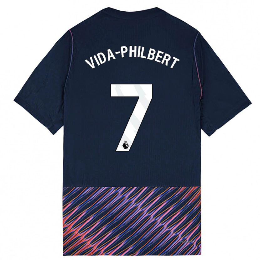 Danxen Mænd Joel Philbert #7 Kongeblå Hvid Udebane Spillertrøjer 2026/27 Trøje T-Shirt