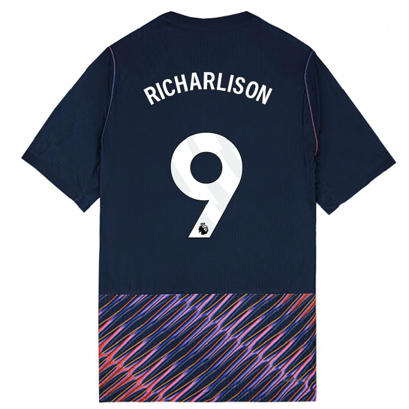 Danxen Mænd Richarlison De Andrade #9 Kongeblå Hvid Udebane Spillertrøjer 2026/27 Trøje T-Shirt
