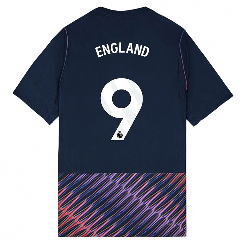 Danxen Mænd Bethany England #9 Kongeblå Hvid Udebane Spillertrøjer 2026/27 Trøje T-Shirt