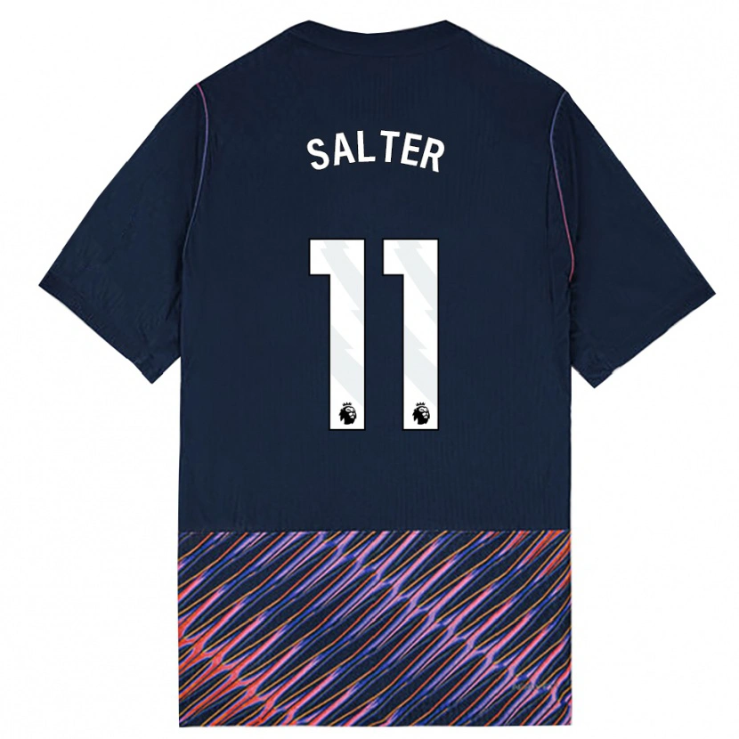 Danxen Mænd Oliver Salter #11 Kongeblå Hvid Udebane Spillertrøjer 2026/27 Trøje T-Shirt