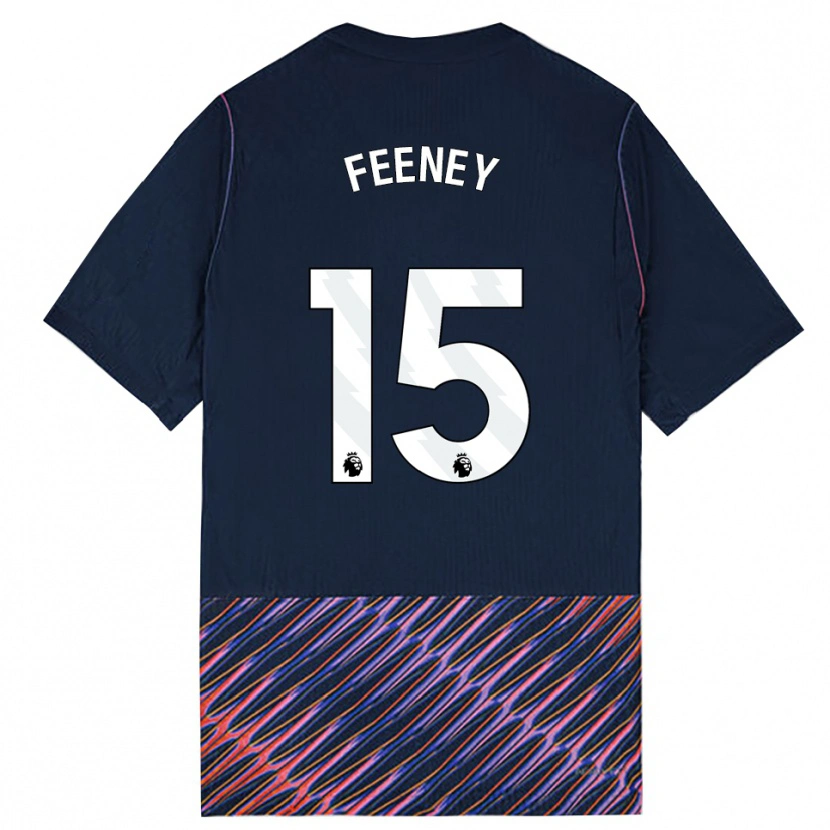 Danxen Mænd George Feeney #15 Kongeblå Hvid Udebane Spillertrøjer 2026/27 Trøje T-Shirt