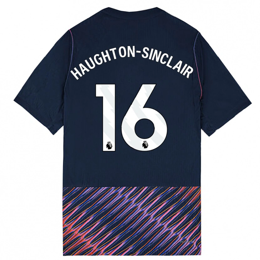 Danxen Mænd Ashiah Haughton-Sinclair #16 Kongeblå Hvid Udebane Spillertrøjer 2026/27 Trøje T-Shirt