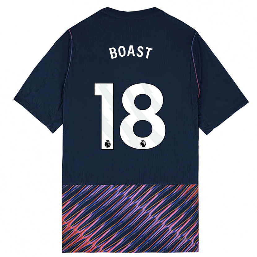 Danxen Mænd Oliver Boast #18 Kongeblå Hvid Udebane Spillertrøjer 2026/27 Trøje T-Shirt