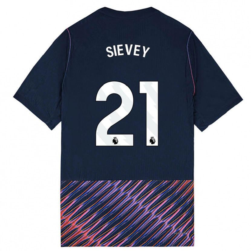 Danxen Mænd Max Sievey #21 Kongeblå Hvid Udebane Spillertrøjer 2026/27 Trøje T-Shirt