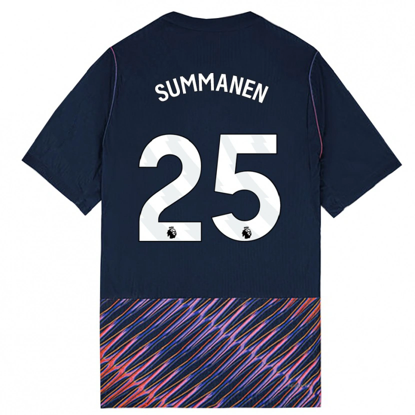 Danxen Mænd Eveliina Summanen #25 Kongeblå Hvid Udebane Spillertrøjer 2026/27 Trøje T-Shirt