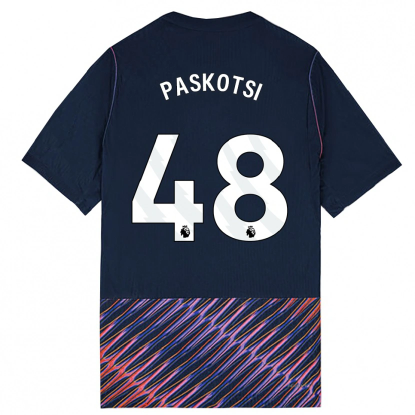 Danxen Mænd Maksim Paskotsi #48 Kongeblå Hvid Udebane Spillertrøjer 2026/27 Trøje T-Shirt