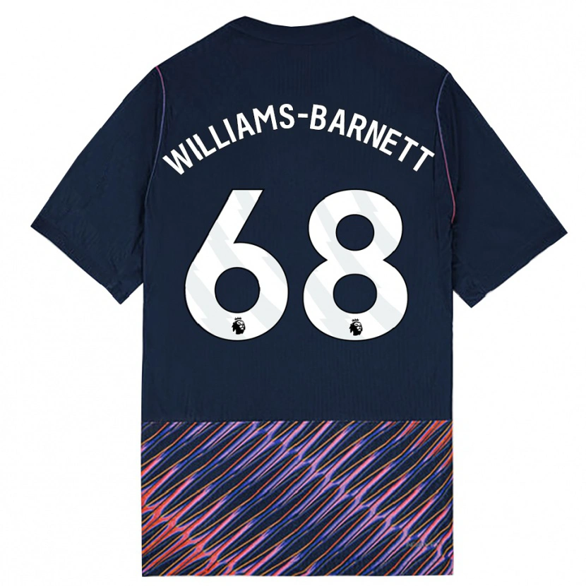 Danxen Mænd Luca Williams-Barnett #68 Kongeblå Hvid Udebane Spillertrøjer 2026/27 Trøje T-Shirt