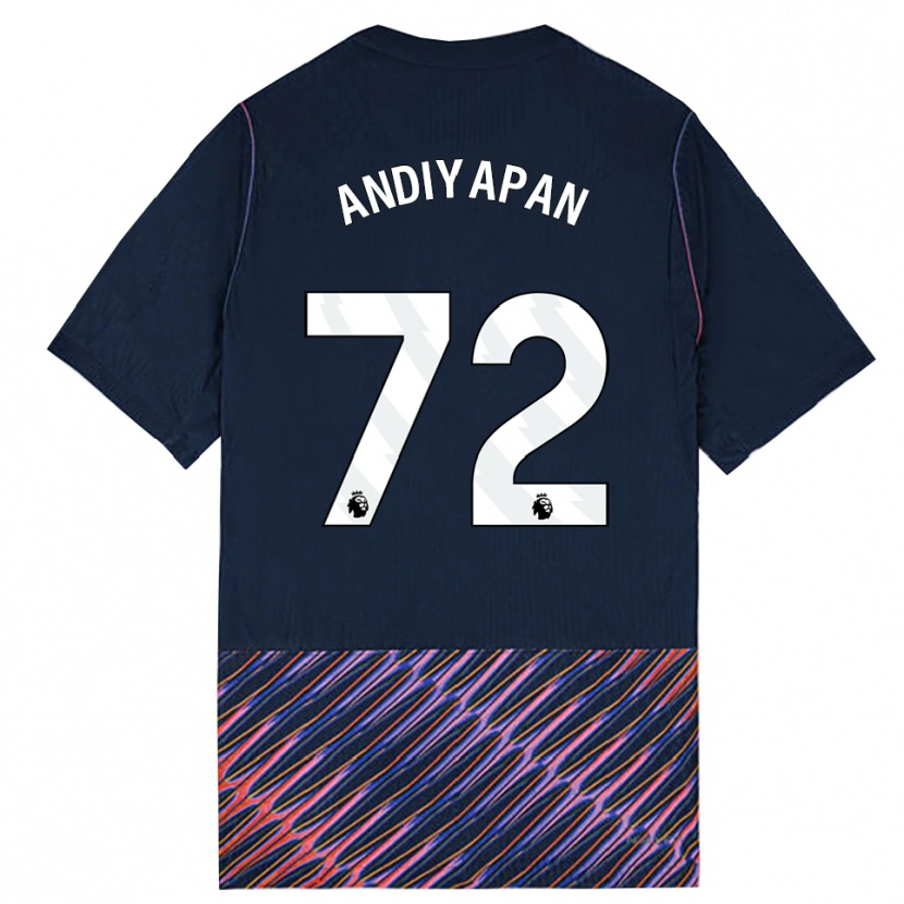 Danxen Mænd William Andiyapan #72 Kongeblå Hvid Udebane Spillertrøjer 2026/27 Trøje T-Shirt