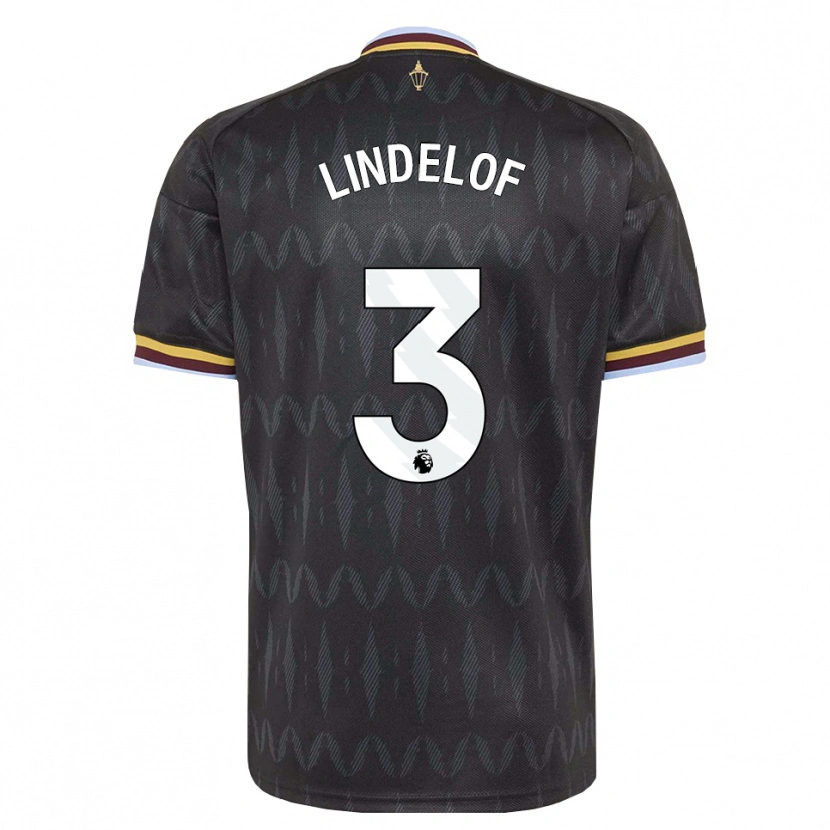 Danxen Mænd Victor Lindelöf #3 Kornblomstblå Sort Gul Udebane Spillertrøjer 2026/27 Trøje T-Shirt