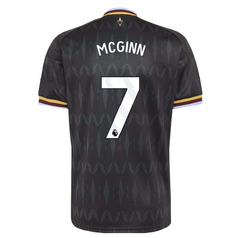 Danxen Mænd John Mcginn #7 Kornblomstblå Sort Gul Udebane Spillertrøjer 2026/27 Trøje T-Shirt