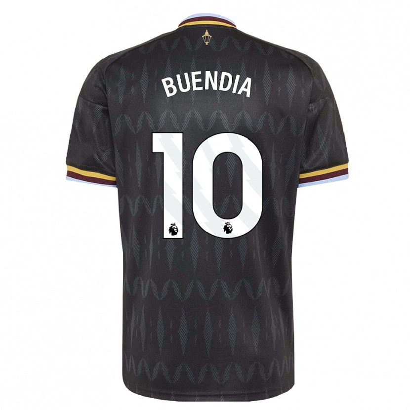 Danxen Mænd Emiliano Buendía #10 Kornblomstblå Sort Gul Udebane Spillertrøjer 2026/27 Trøje T-Shirt