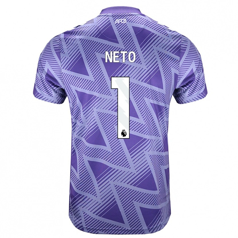Danxen Mænd Neto #1 Blegviolrød Hvid Udebane Spillertrøjer 2026/27 Trøje T-Shirt