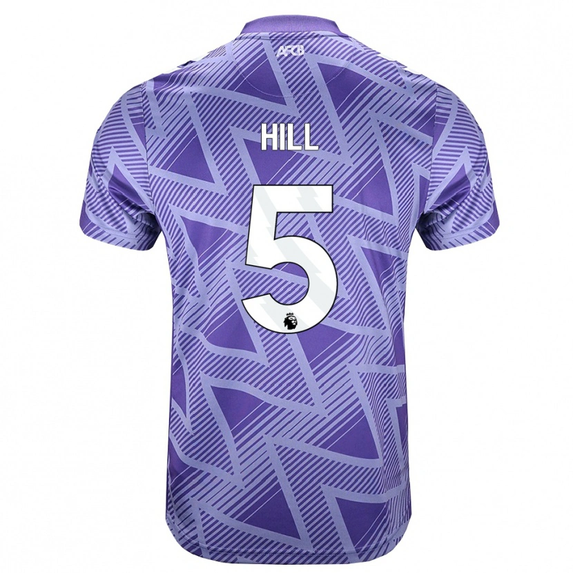 Danxen Mænd James Hill #5 Blegviolrød Hvid Udebane Spillertrøjer 2026/27 Trøje T-Shirt