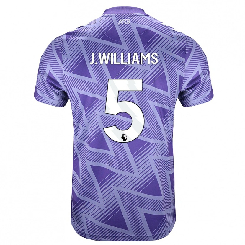 Danxen Mænd Jay Williams #5 Blegviolrød Hvid Udebane Spillertrøjer 2026/27 Trøje T-Shirt