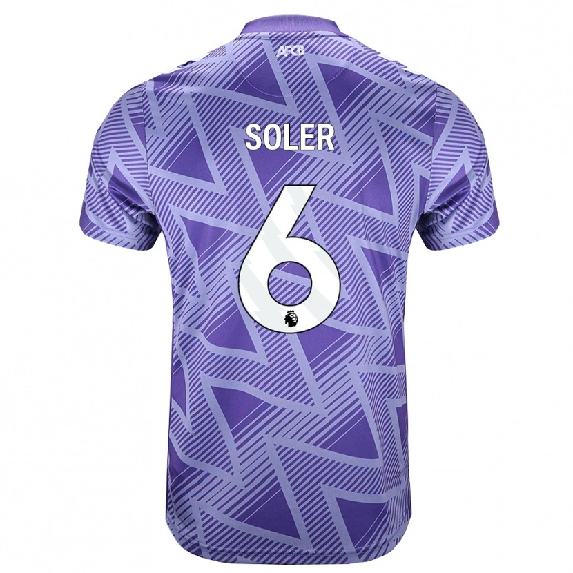 Danxen Mænd Julio Soler #6 Blegviolrød Hvid Udebane Spillertrøjer 2026/27 Trøje T-Shirt