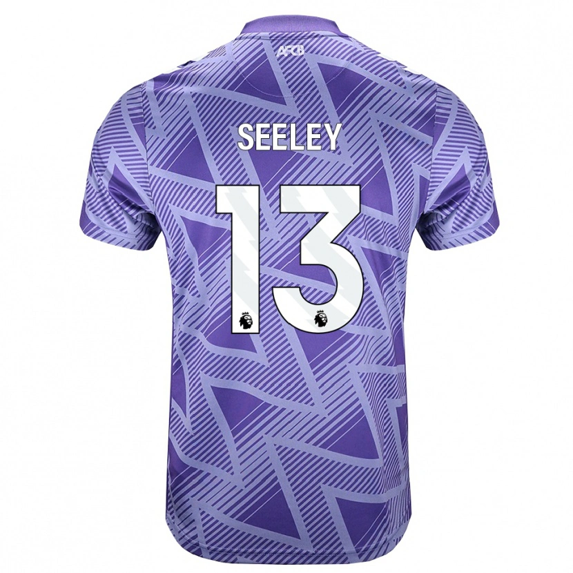 Danxen Mænd Will Seeley #13 Blegviolrød Hvid Udebane Spillertrøjer 2026/27 Trøje T-Shirt