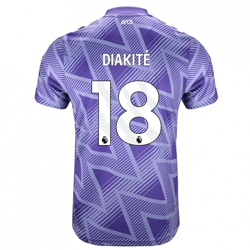 Danxen Mænd Bafodé Diakité #18 Blegviolrød Hvid Udebane Spillertrøjer 2026/27 Trøje T-Shirt