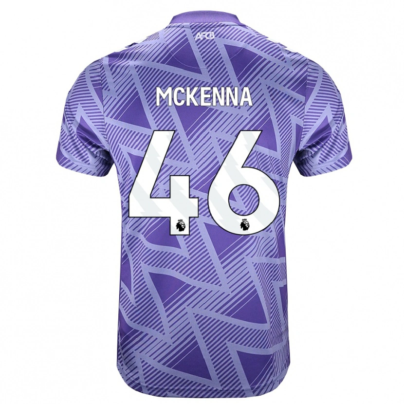 Danxen Mænd Callan Mckenna #46 Blegviolrød Hvid Udebane Spillertrøjer 2026/27 Trøje T-Shirt