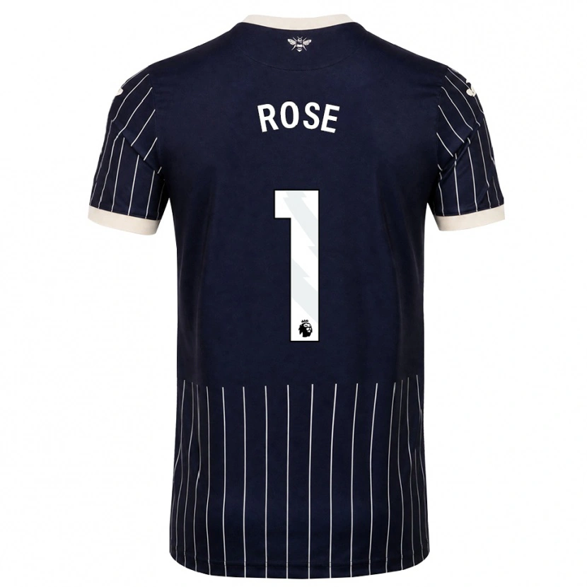 Danxen Mænd Reggie Rose #1 Sort Hvid Udebane Spillertrøjer 2026/27 Trøje T-Shirt