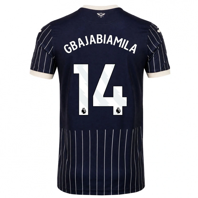 Danxen Mænd Habeebat Gbajabiamila #14 Sort Hvid Udebane Spillertrøjer 2026/27 Trøje T-Shirt