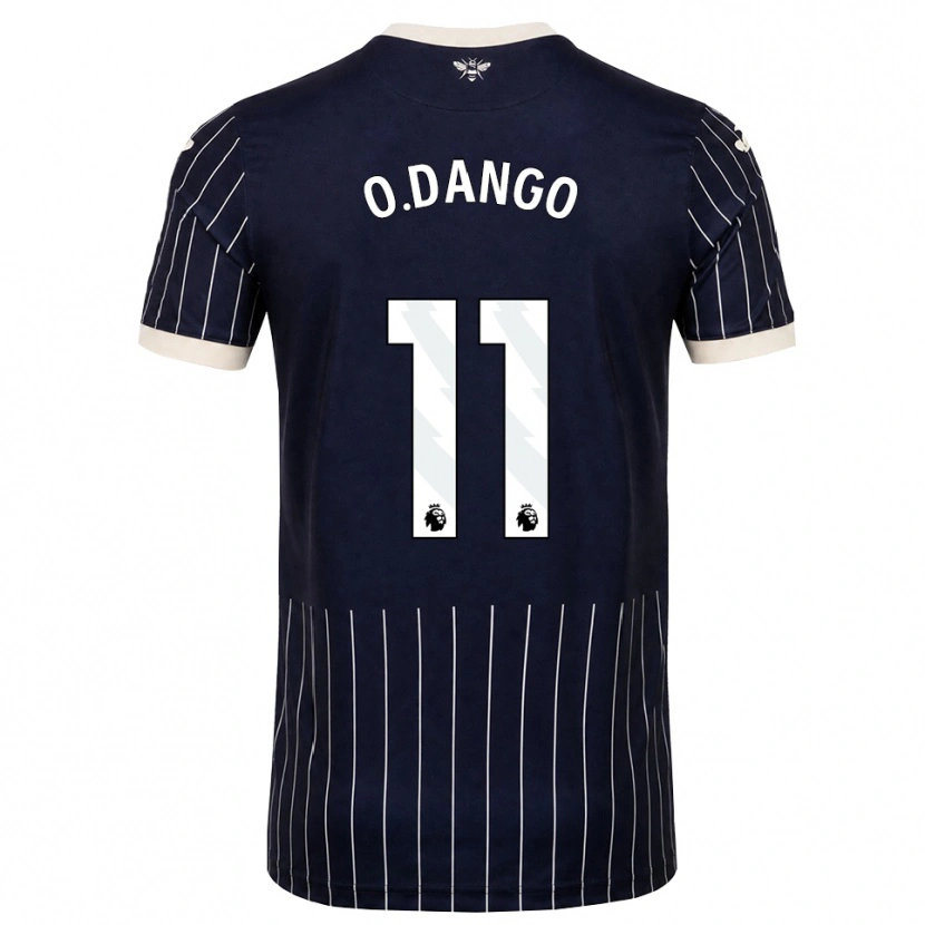 Danxen Mænd Dango Ouattara #11 Sort Hvid Udebane Spillertrøjer 2026/27 Trøje T-Shirt