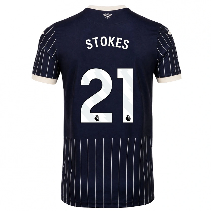 Danxen Mænd Aidan Stokes #21 Sort Hvid Udebane Spillertrøjer 2026/27 Trøje T-Shirt