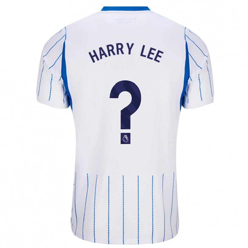 Danxen Mænd Harry Lee #0 Jægerblå Hvid Udebane Spillertrøjer 2026/27 Trøje T-Shirt