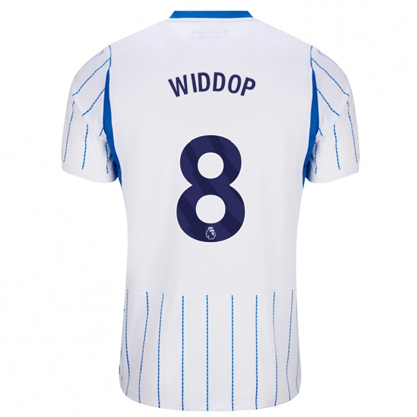 Danxen Mænd Fraser Widdop #8 Jægerblå Hvid Udebane Spillertrøjer 2026/27 Trøje T-Shirt