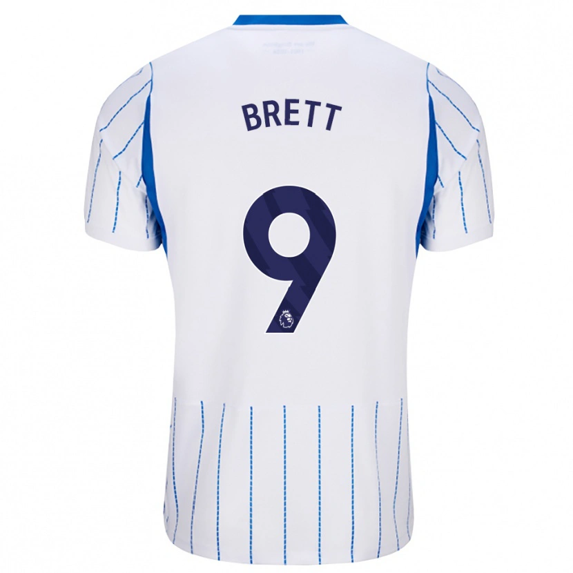 Danxen Mænd Adam Brett #9 Jægerblå Hvid Udebane Spillertrøjer 2026/27 Trøje T-Shirt