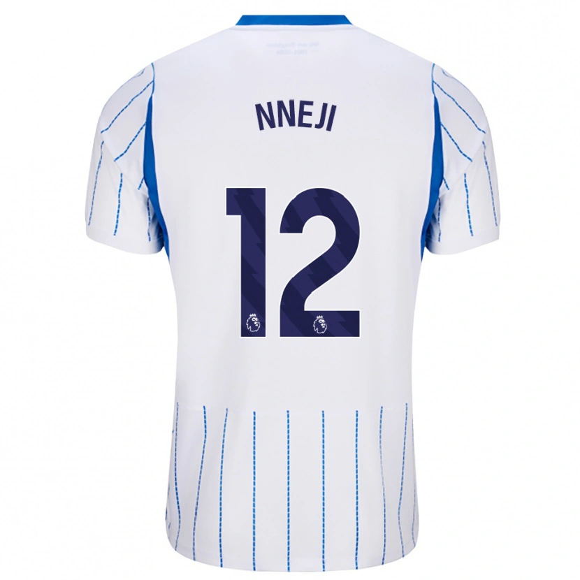 Danxen Mænd Daniel Nneji #12 Jægerblå Hvid Udebane Spillertrøjer 2026/27 Trøje T-Shirt