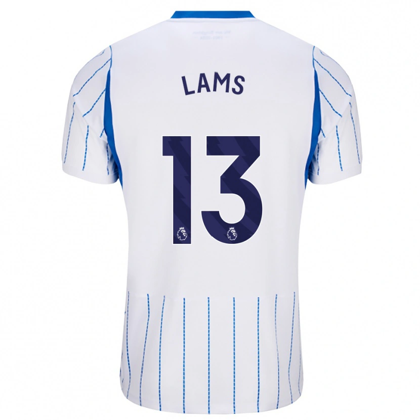 Danxen Mænd George Lams #13 Jægerblå Hvid Udebane Spillertrøjer 2026/27 Trøje T-Shirt