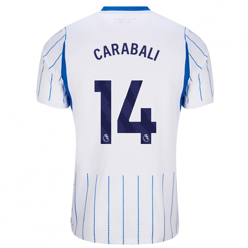 Danxen Mænd Jorelyn Andrea Carabalí Martínez #14 Jægerblå Hvid Udebane Spillertrøjer 2026/27 Trøje T-Shirt