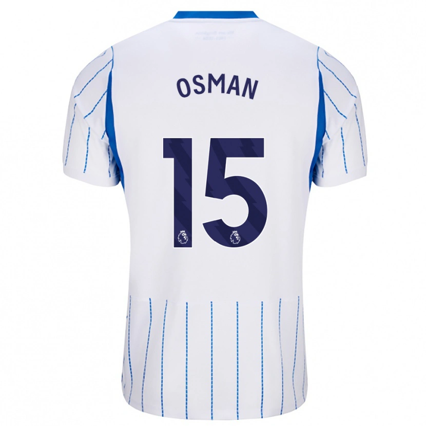 Danxen Mænd Ibrahim Osman #15 Jægerblå Hvid Udebane Spillertrøjer 2026/27 Trøje T-Shirt