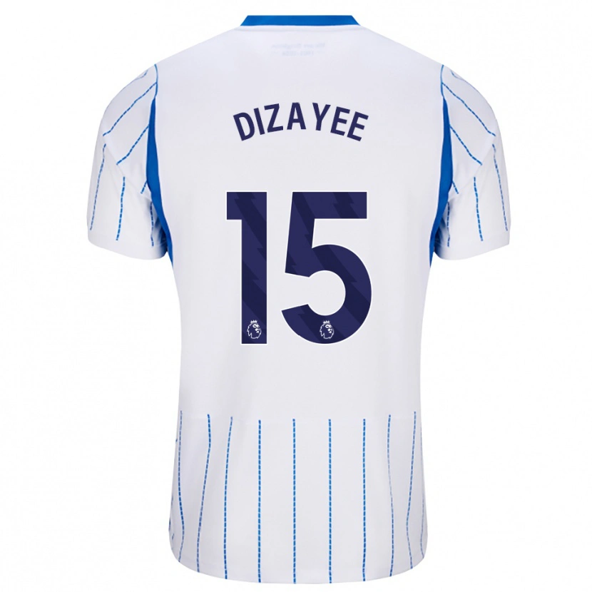 Danxen Mænd Lolan Dizayee #15 Jægerblå Hvid Udebane Spillertrøjer 2026/27 Trøje T-Shirt